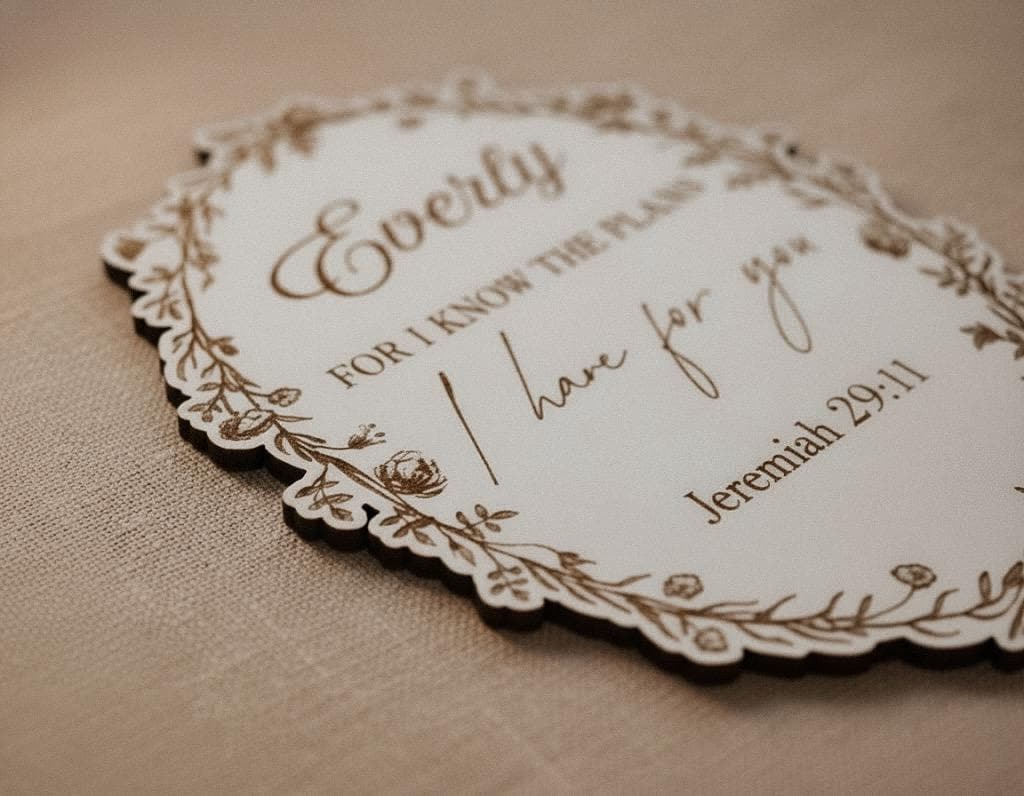 Jeremiah 29:11 Scripture Sign – Personalized Christian Wall Décor