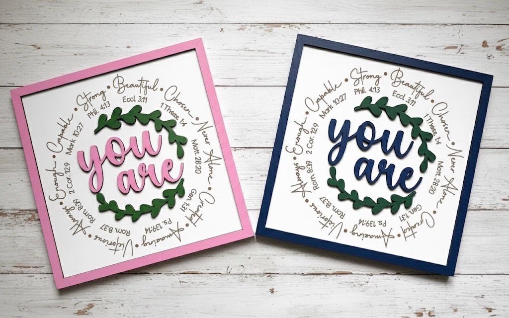 Christian Wall Art “You Are” Scripture Sign