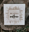 "Be Still and Know" Psalm 46:10 Scripture Wood Sign | 3D Christian Wall Art