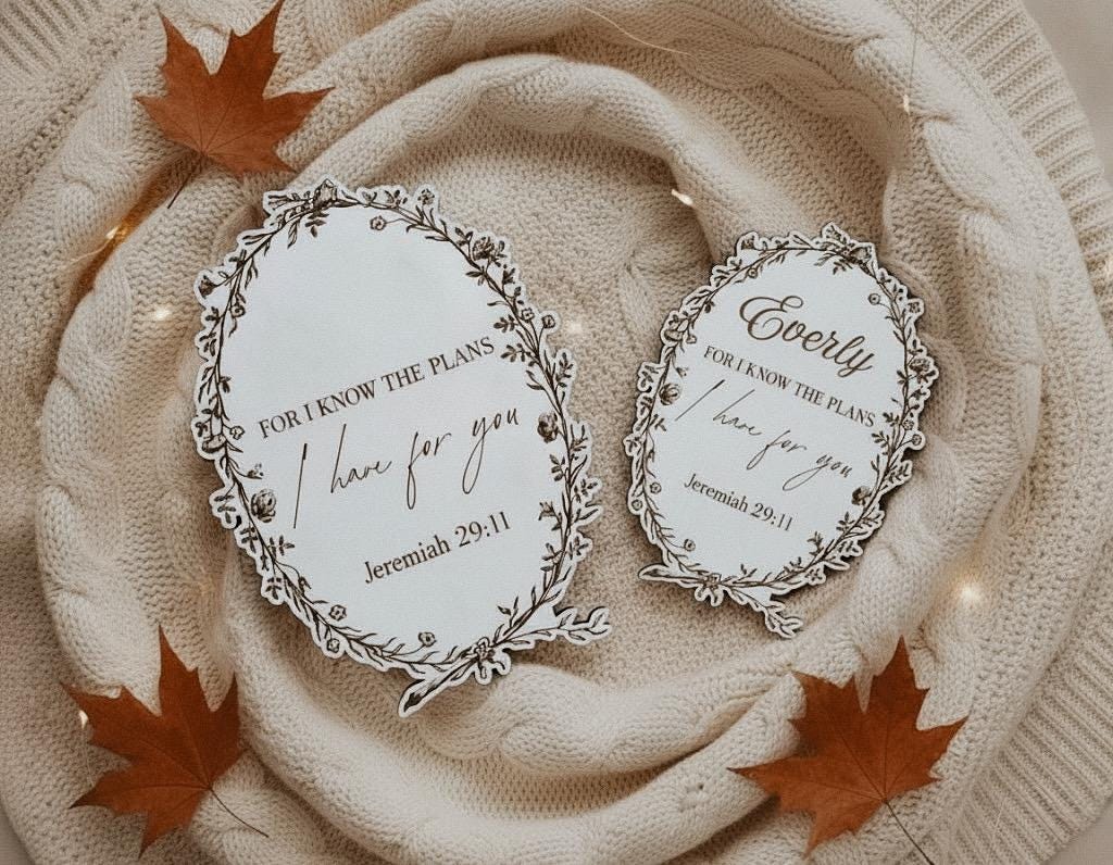 Jeremiah 29:11 Scripture Sign – Personalized Christian Wall Décor