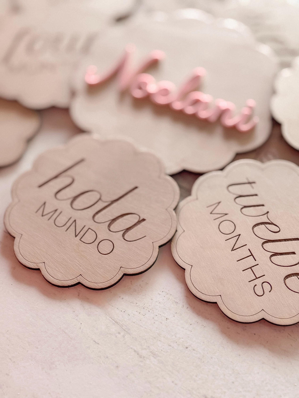 Reversible Bilingual Baby Monthly Milestones (Spanish & English)