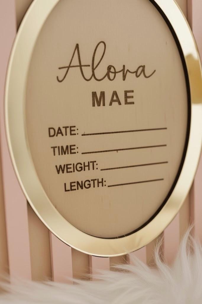 Alora Heirloom Birth Stat Sign