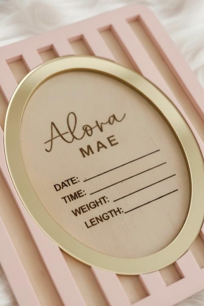 Alora Heirloom Birth Stat Sign