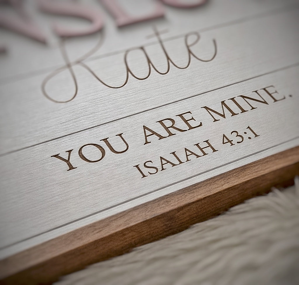 "Called By Name" Custom Scripture Name Sign