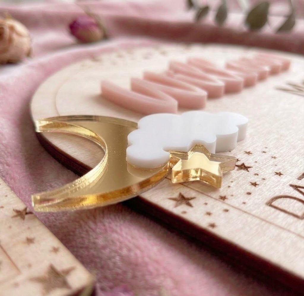 Celestial Birth Stats and Announcement Sign