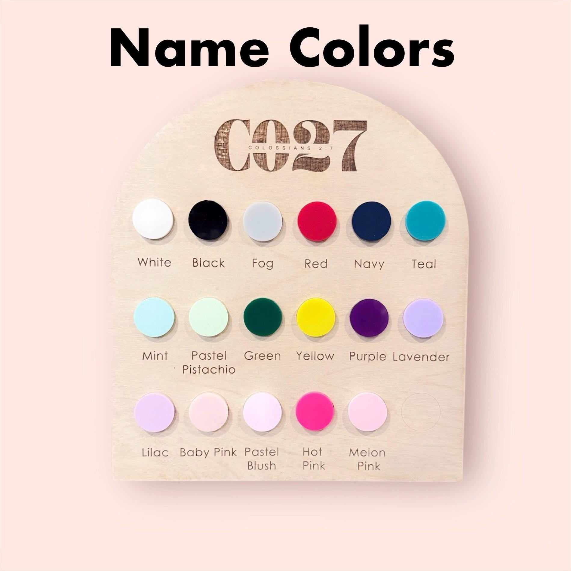 Personalized Wooden Baby Name Sign with Chiffon Bow