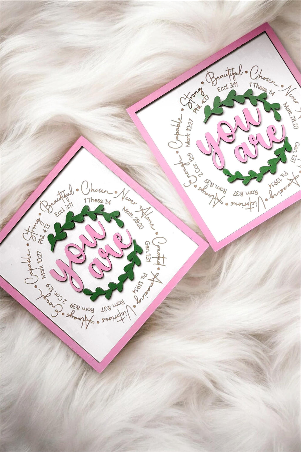 Christian Wall Art “You Are” Scripture Sign