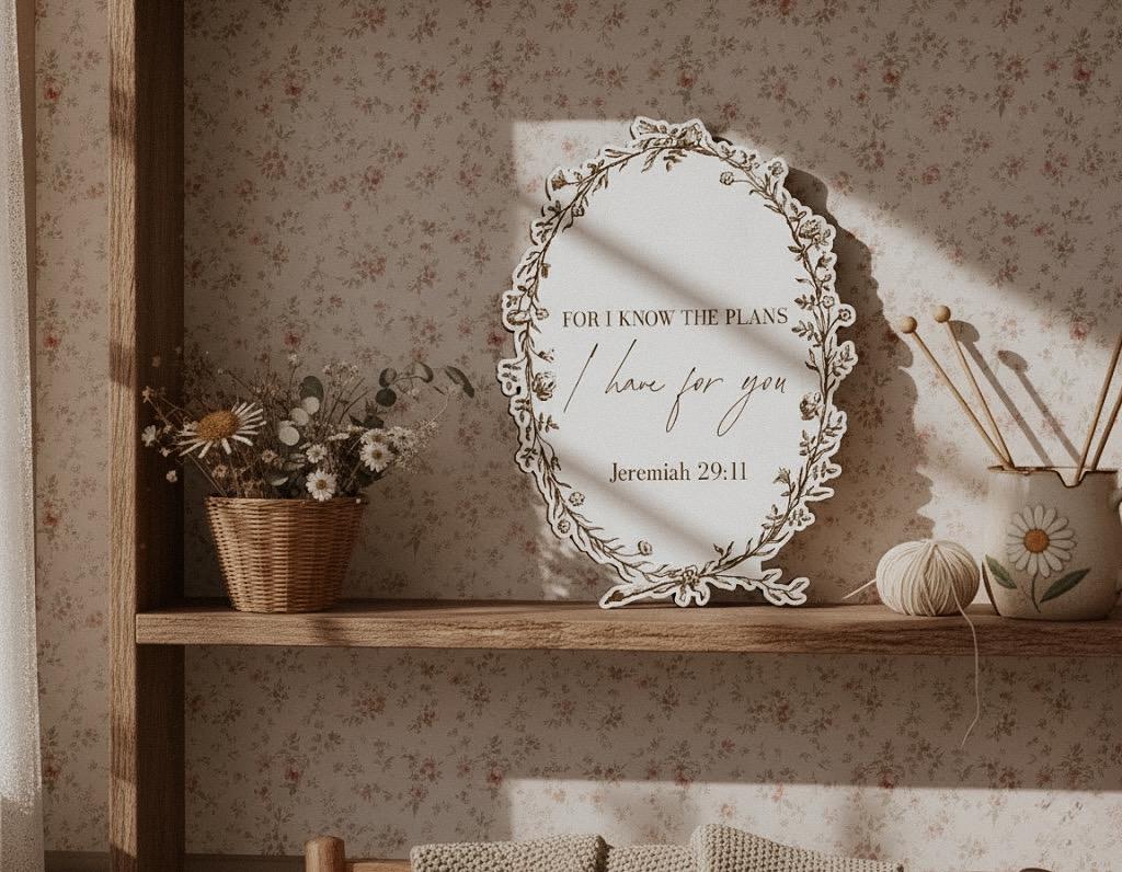 Jeremiah 29:11 Scripture Sign – Personalized Christian Wall Décor