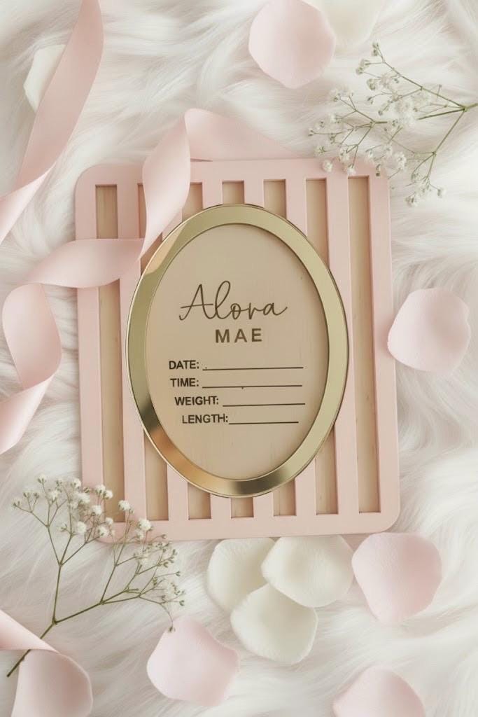 Alora Heirloom Birth Stat Sign