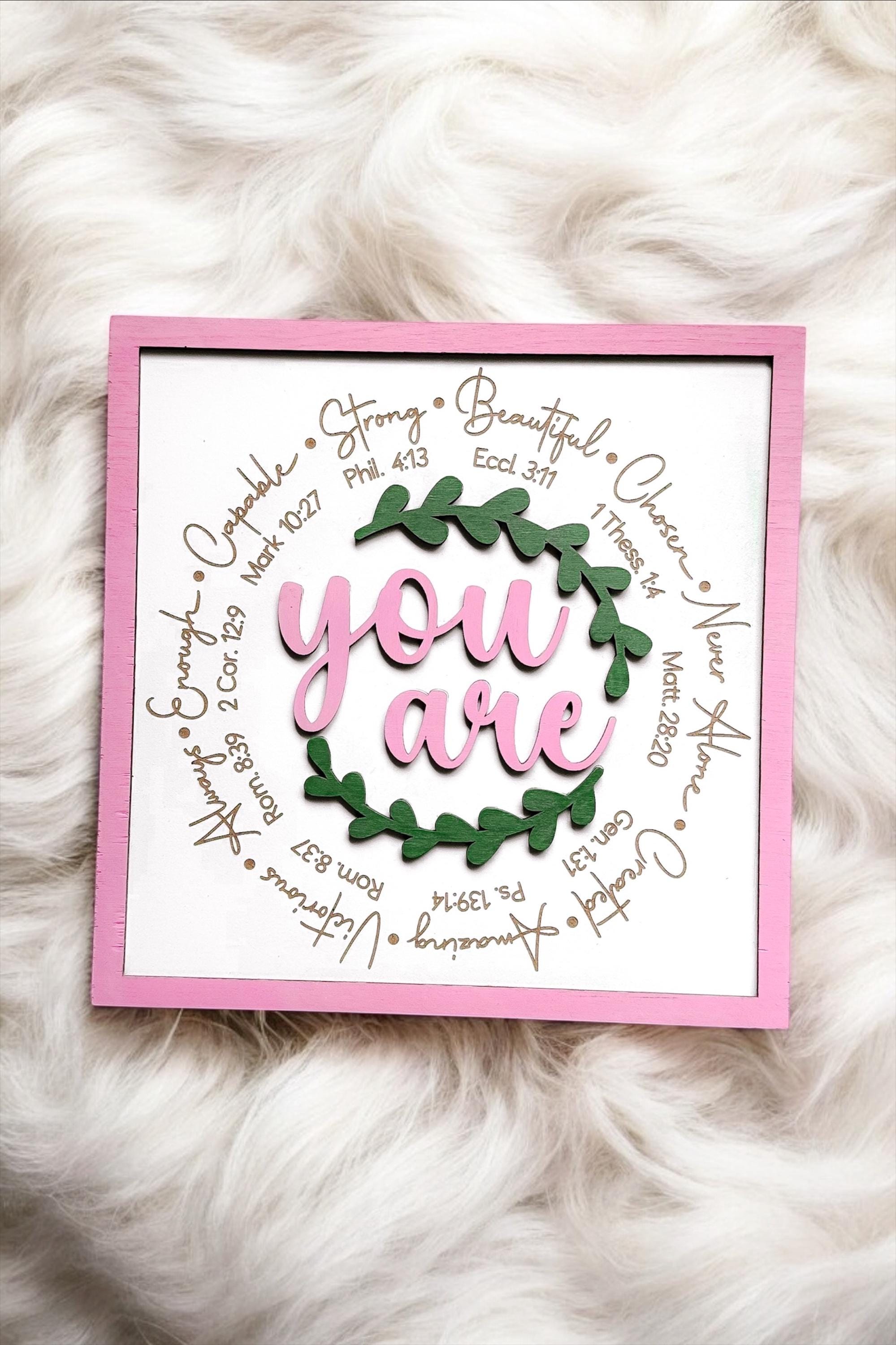 Christian Wall Art “You Are” Scripture Sign
