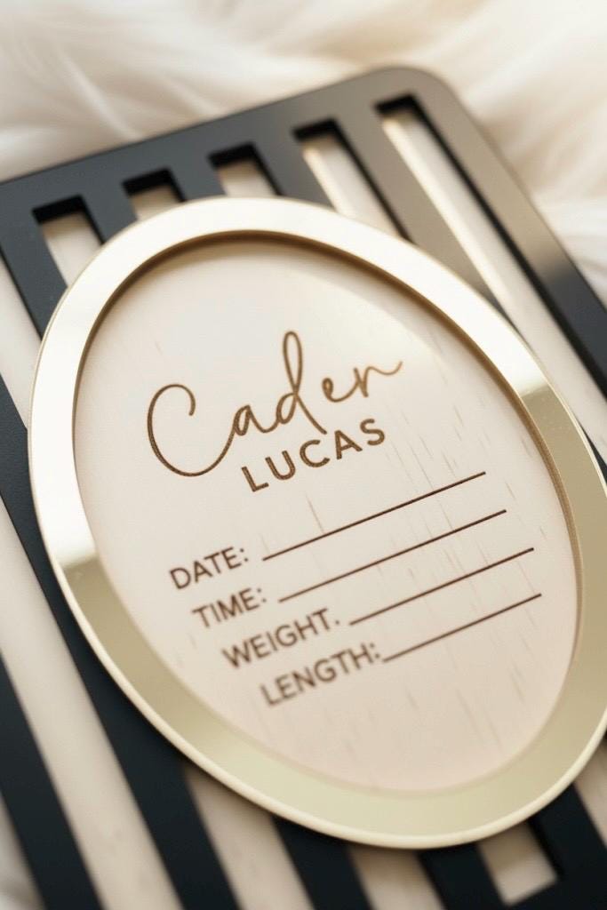 Alora Heirloom Birth Stat Sign